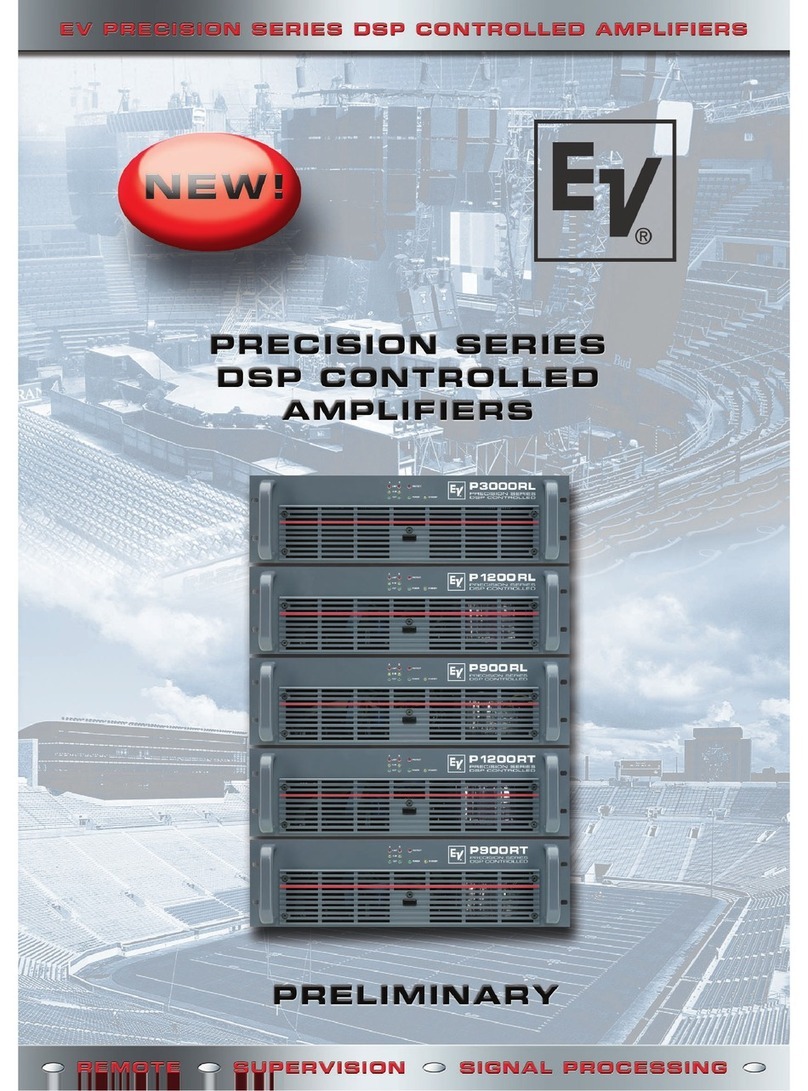 Electro-Voice Precision P1200 RT User manual