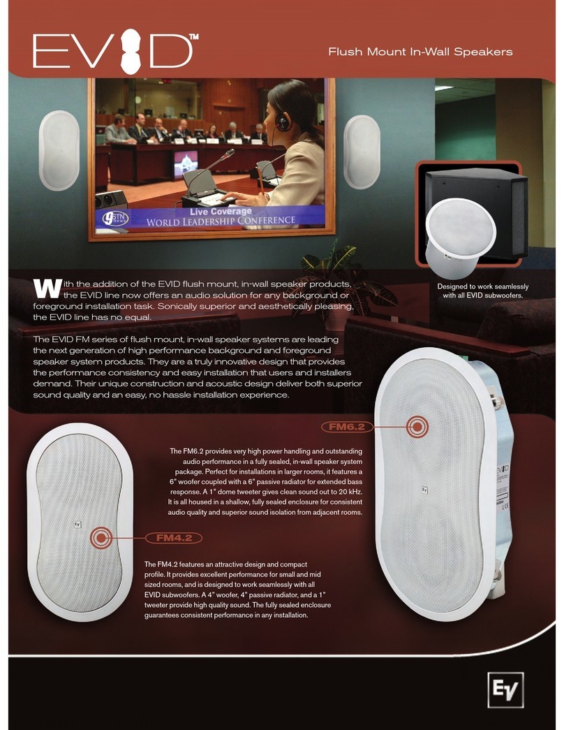 Electro-Voice EVID FM4.2 User manual