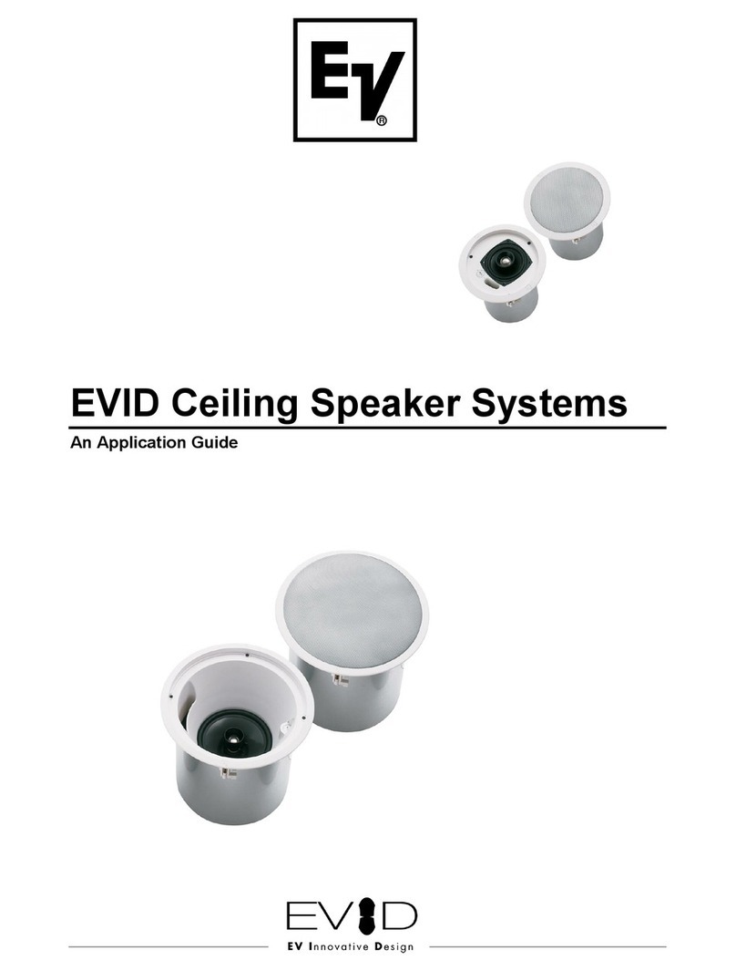 Electro-Voice EVID C8.2HC Application guide