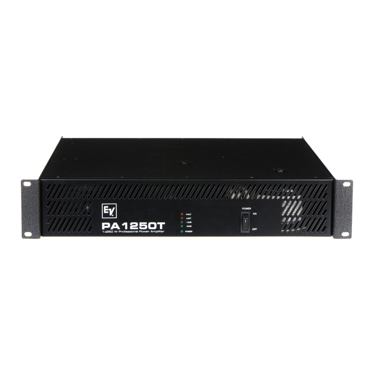 Electro-Voice PA1250T User manual
