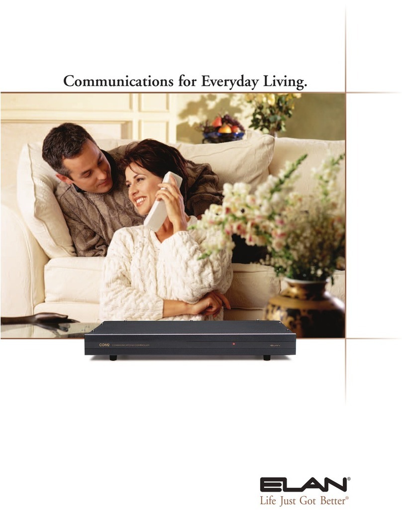 Elan COM2 User manual