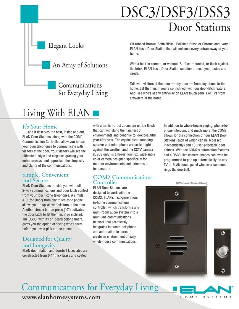 Elan DSC3 Specifications