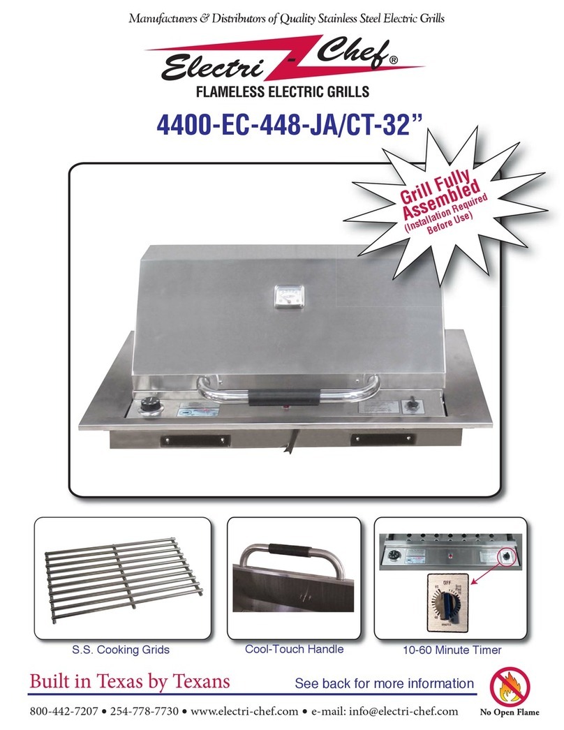 Electri-Chef 4400-EC-448-JA/C-T32 Owner's manual