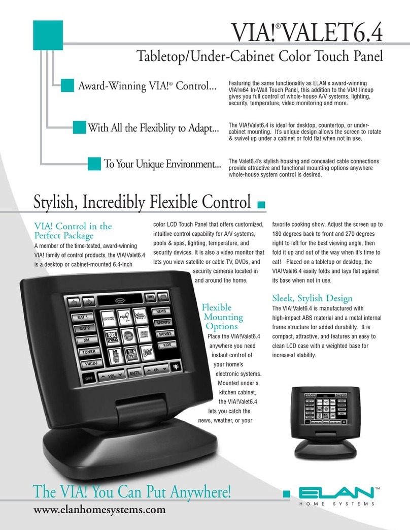 Elan VIA! Valet 6.4 User manual