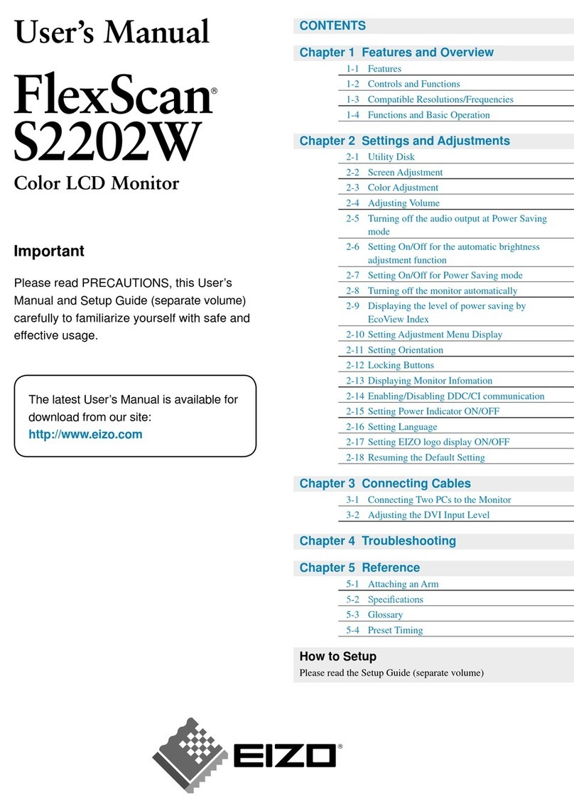Eizo FlexScan S2202W User manual