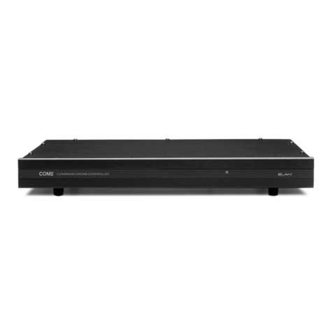 Elan COM2 User manual