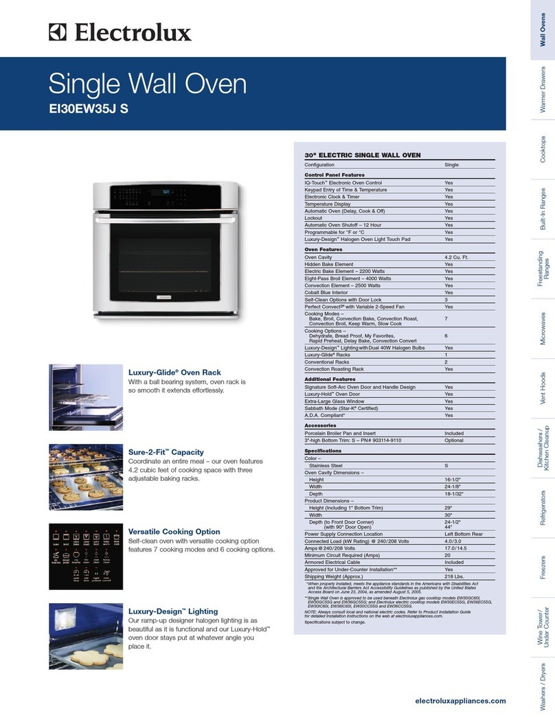 Electrolux EI30EW35JS Specifications