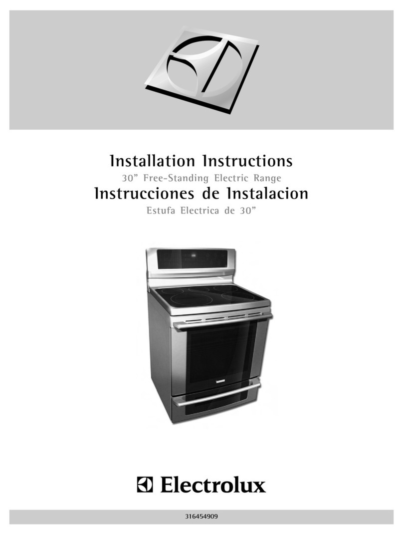 Electrolux EW30EF65G S installation instructions