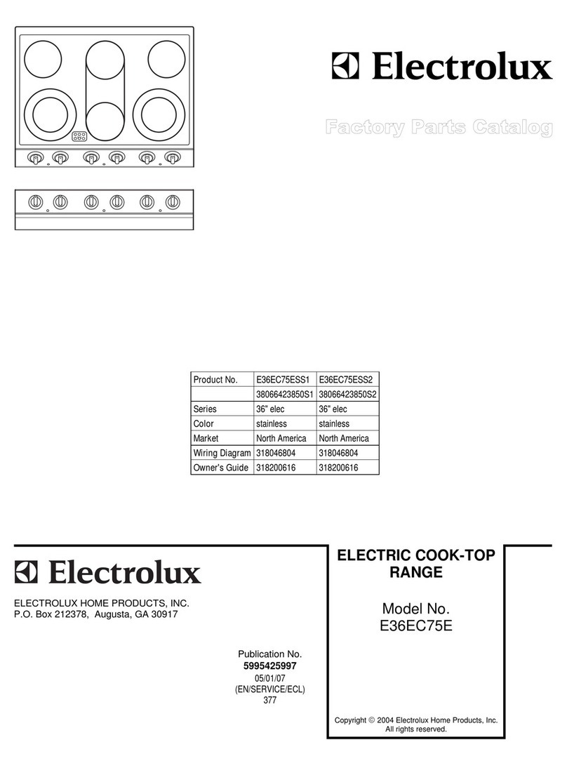 Electrolux E36EC75ESS Factory parts catalog