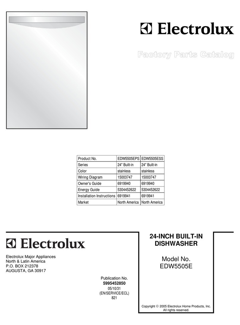 Electrolux EDW5505EPS - ICON - Dishwasher User manual
