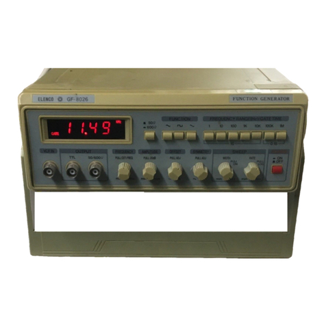 Elenco Electronics GF-8026 user guide