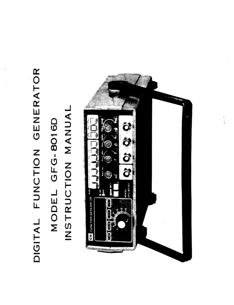 Elenco Electronics GFG-8016D instruction manual