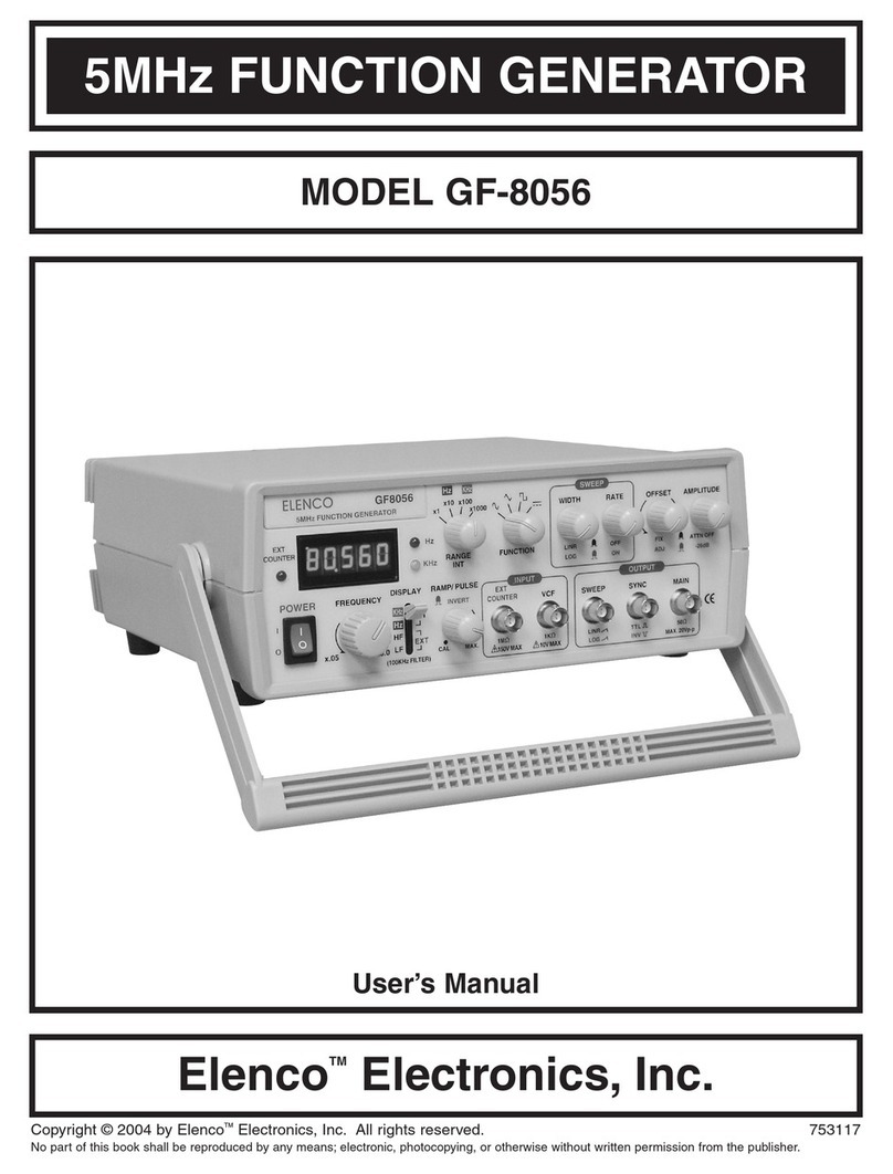 Elenco Electronics GF-8056 user manual