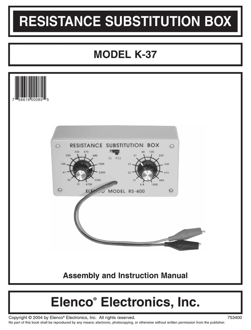 Elenco Electronics K-37 User guide Elenco Electronics K-37 User guide