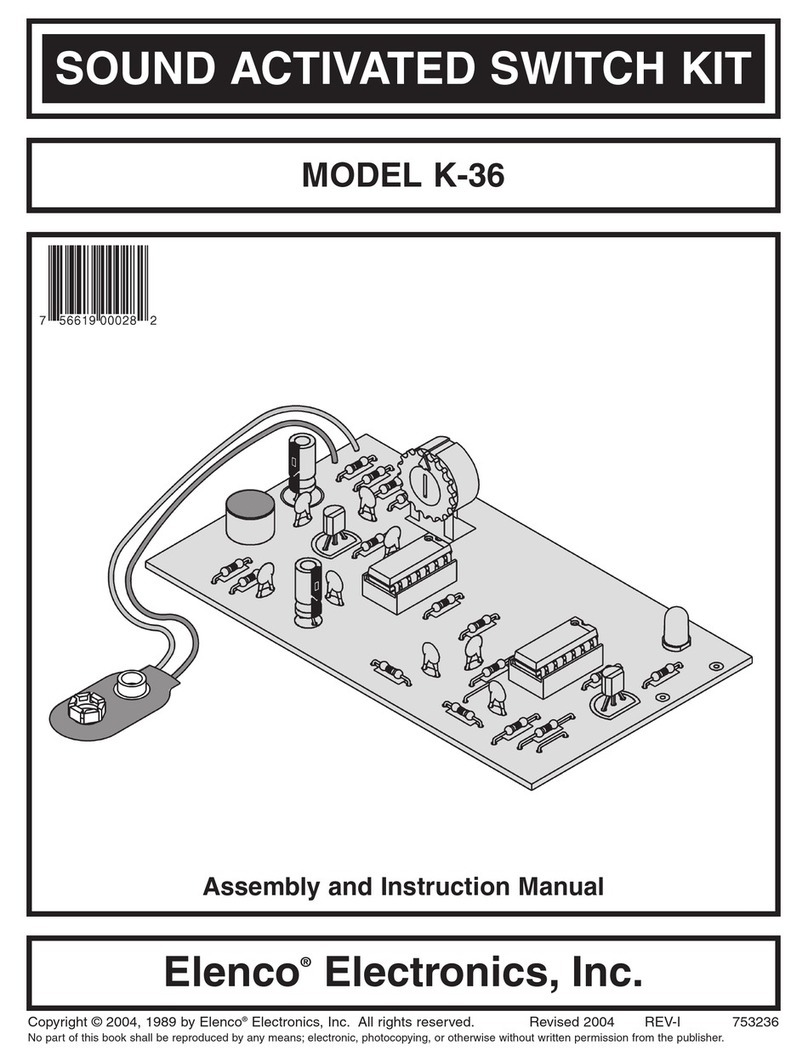 Elenco Electronics K-36 Assembly and instruction manual