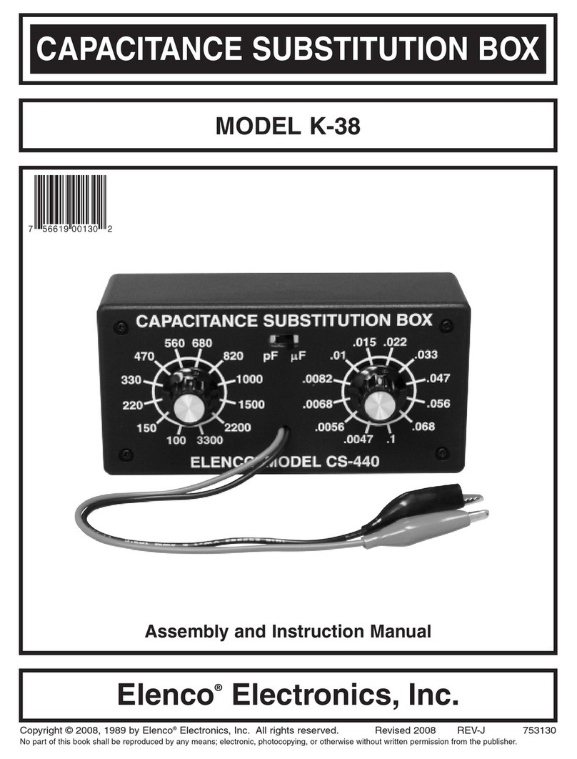 Elenco Electronics K-38 Assembly and instruction manual