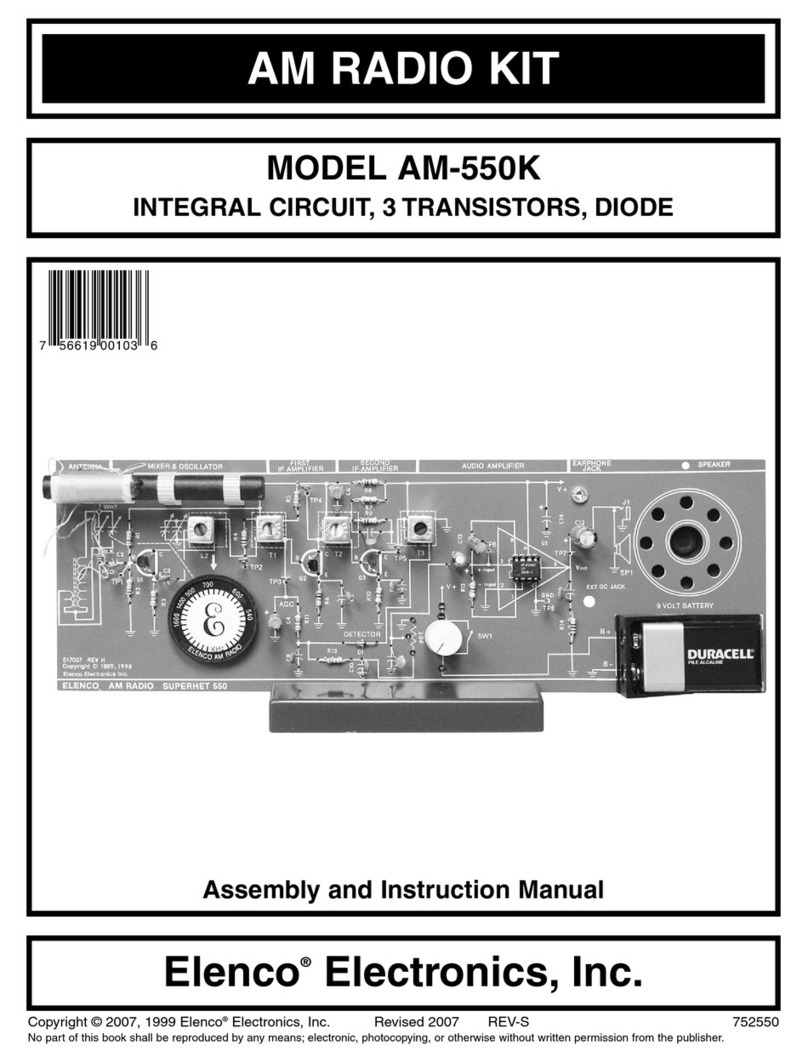 Elenco Electronics AM-550K Assembly and instruction manual