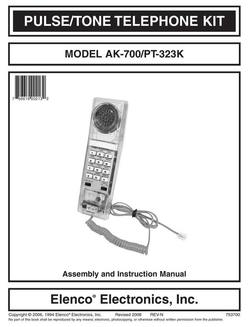 Elenco Electronics AK-700 Assembly and instruction manual