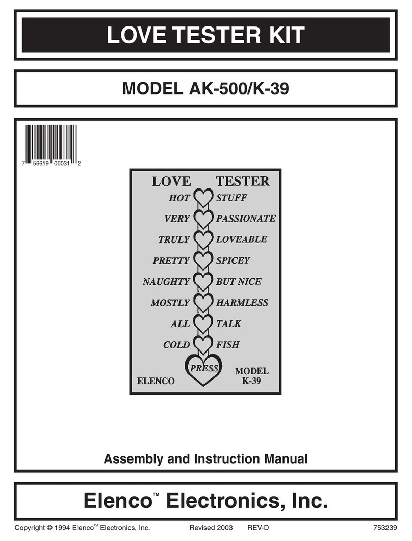 Elenco Electronics AK-500/K-39 Assembly and instruction manual