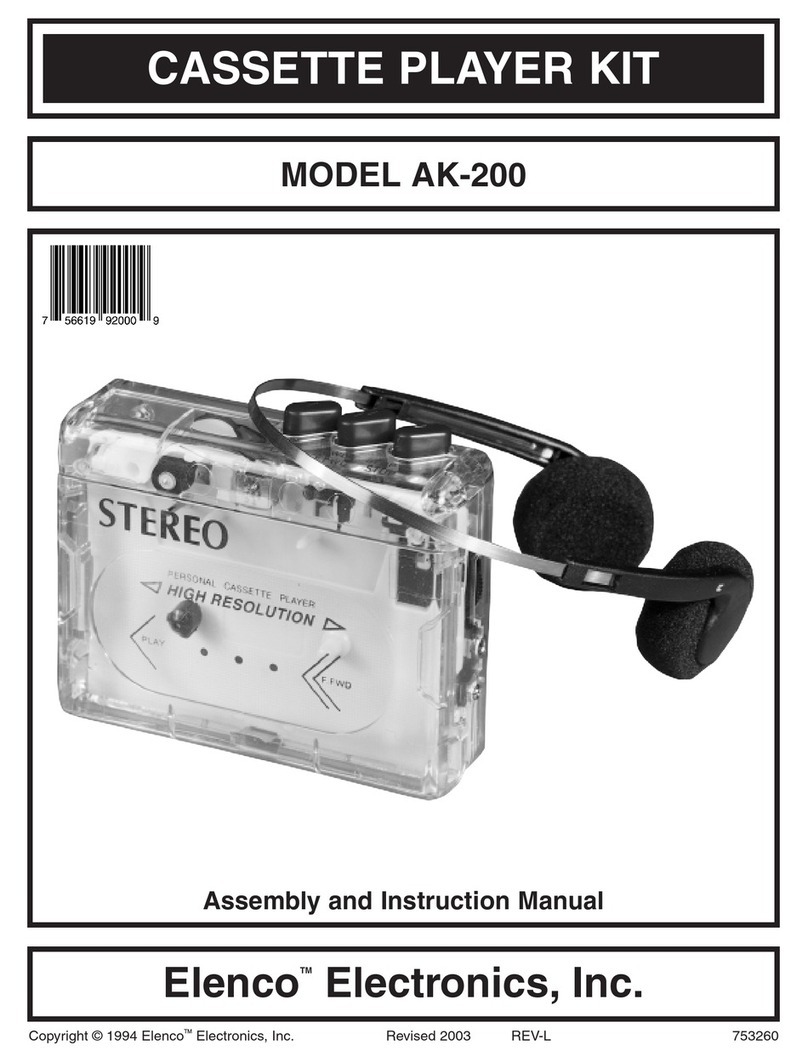 Elenco Electronics AK-200 Assembly and instruction manual