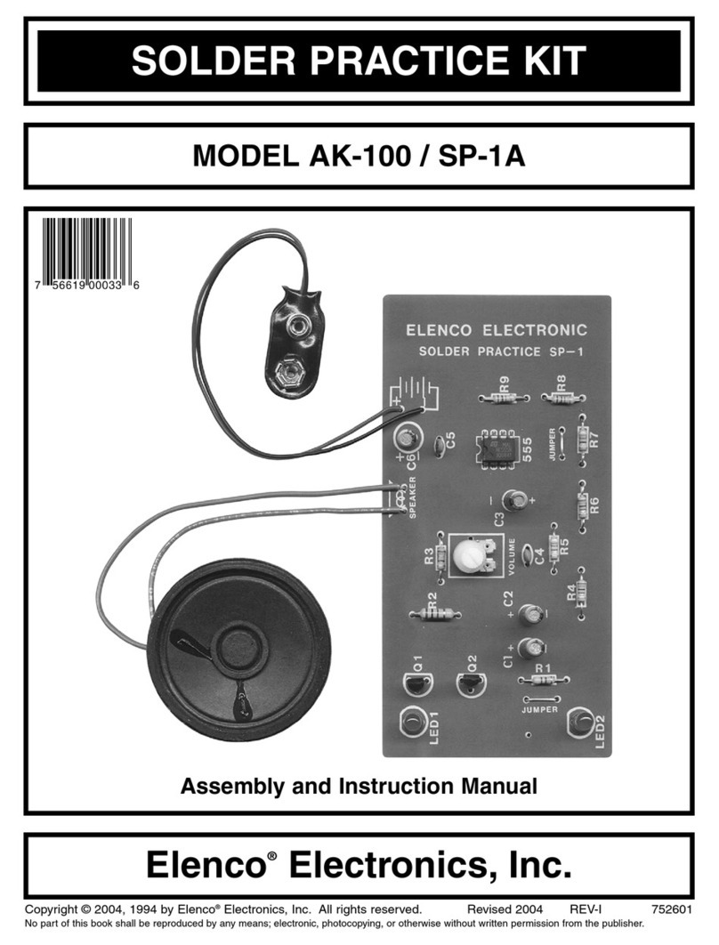 Elenco Electronics AK-100/SP-1A Assembly and instruction manual