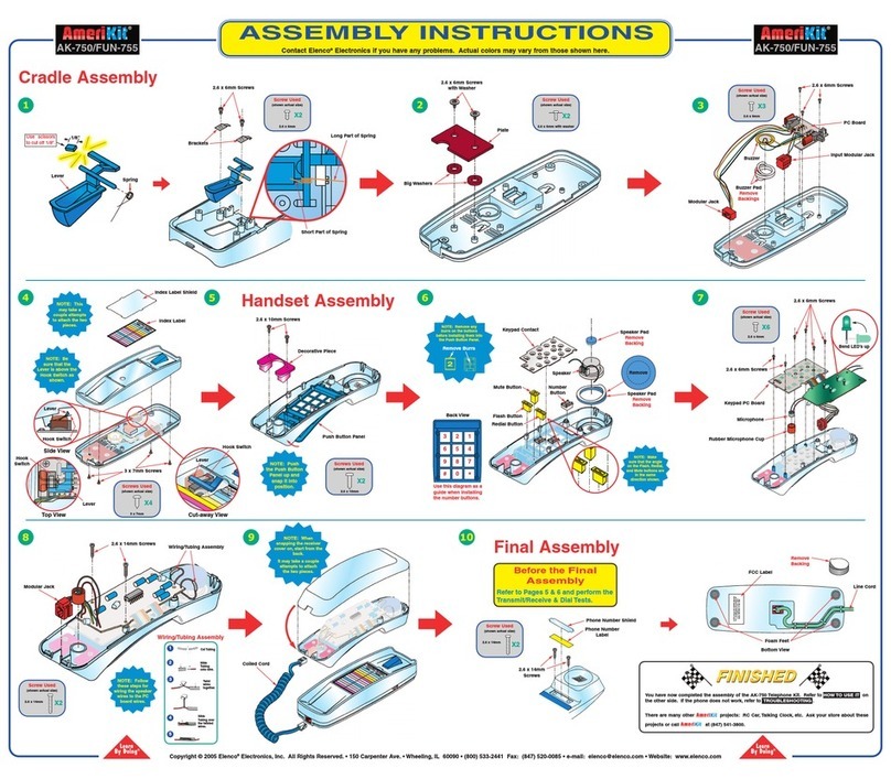 Elenco Electronics AmeriKit AK-750 install guide