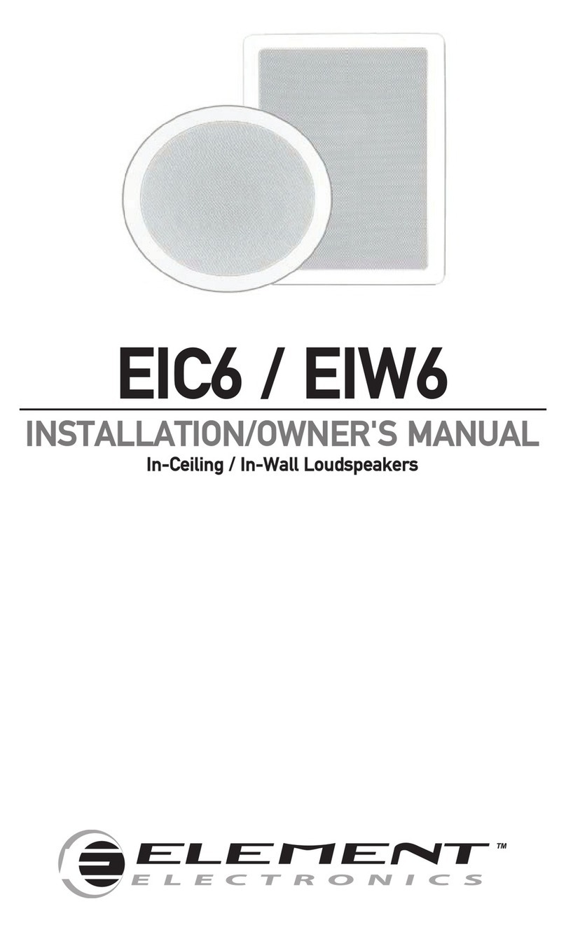 Element EIC6 Installation & owner's manual