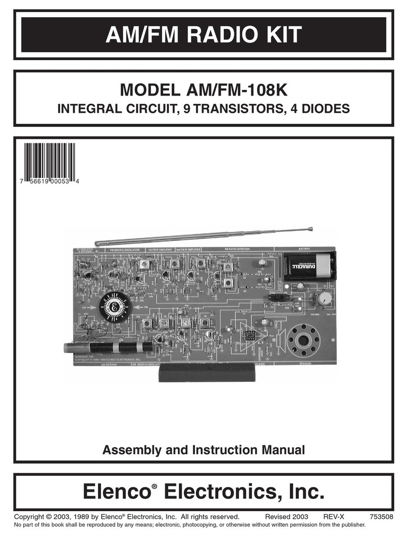 Elenco Electronics AM/FM-108K User guide