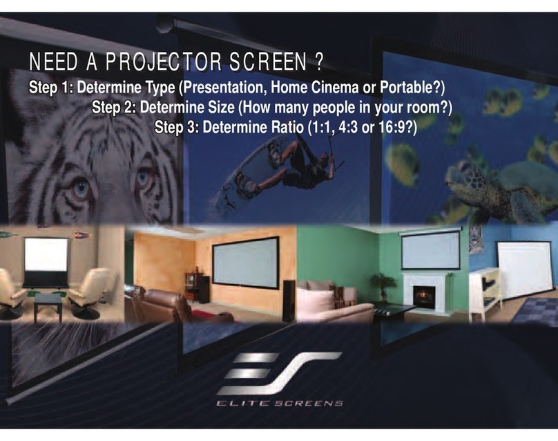 Elite Screens TE100HC2 User manual
