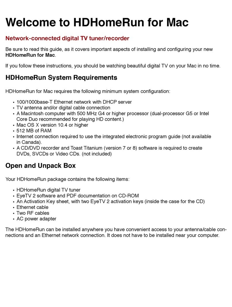 Elgato HDHomeRun quick start