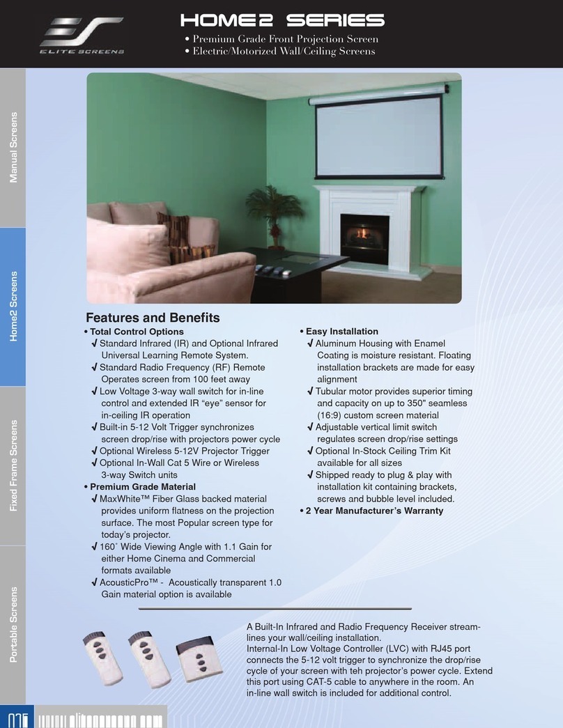 Elite Screens Home100IWH2-A User manual