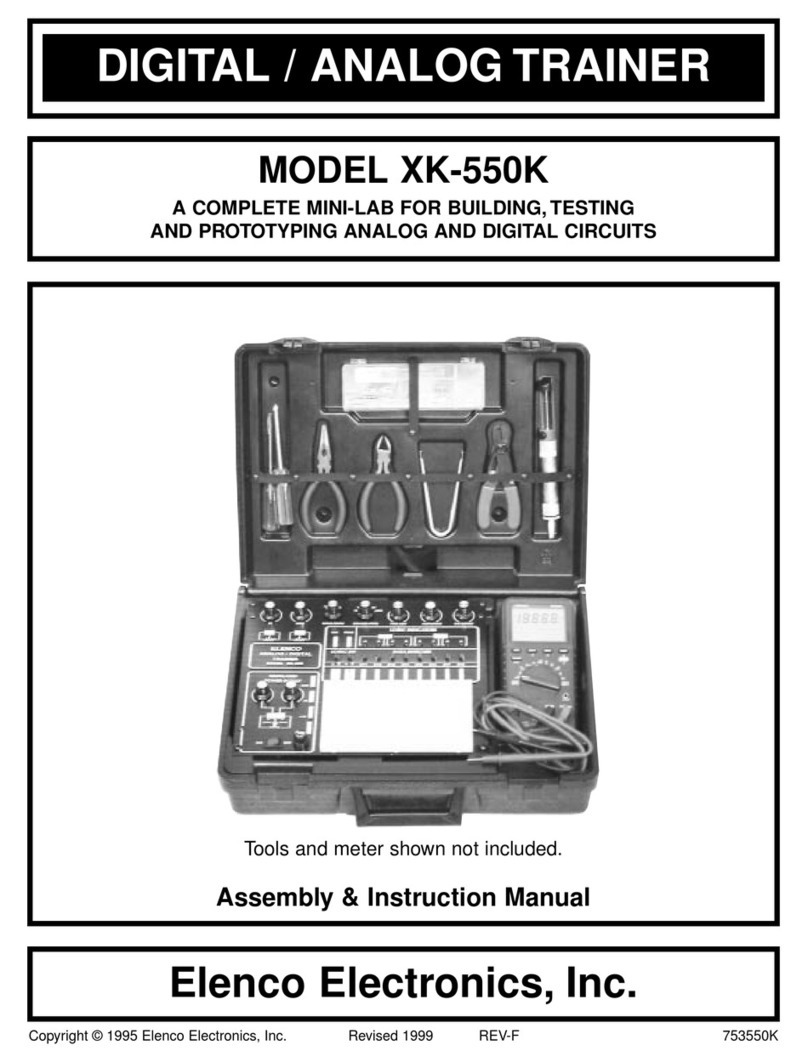 Elenco Electronics XK-550K Assembly and instruction manual
