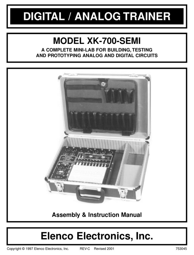 Elenco Electronics XK-700-SEMI Assembly and instruction manual
