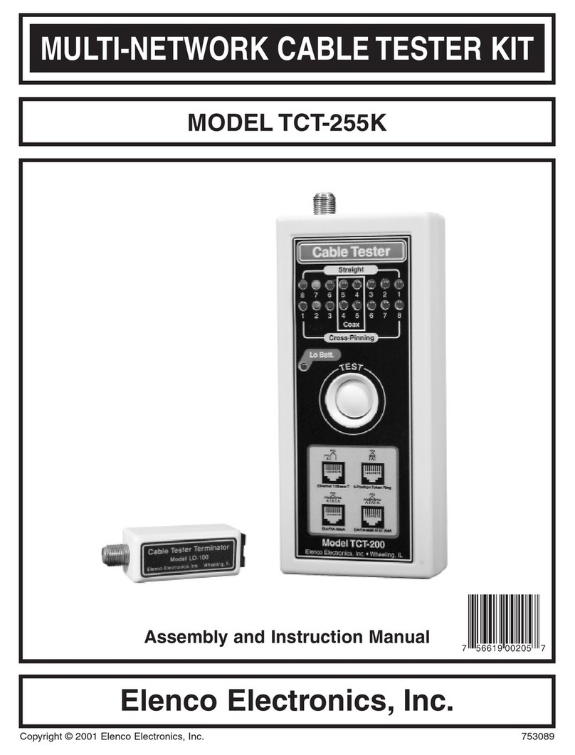 Elenco Electronics TCT-255K Assembly and instruction manual