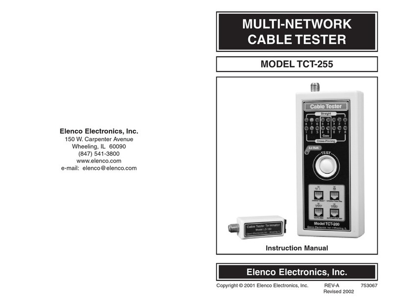 Elenco Electronics TCT-255 instruction manual