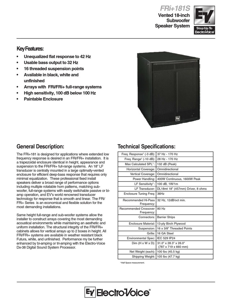 Electro-Voice FRi+ 181S User manual
