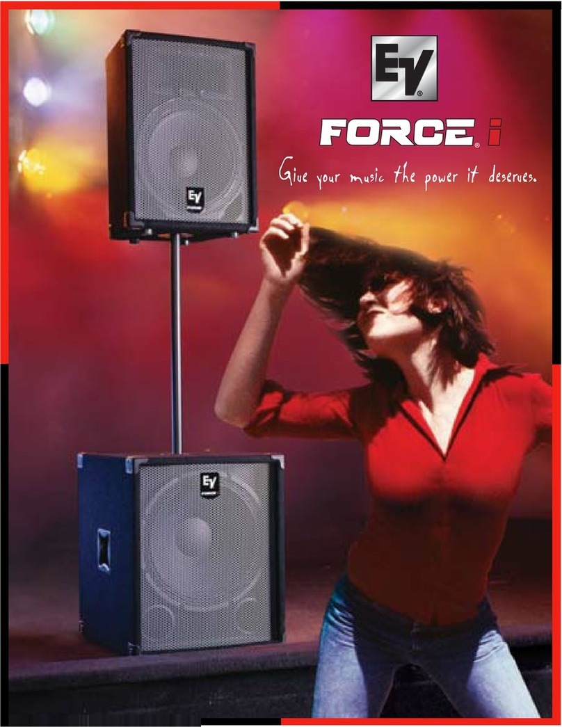 Electro-Voice FORCE i MONITOR Brochure & specs