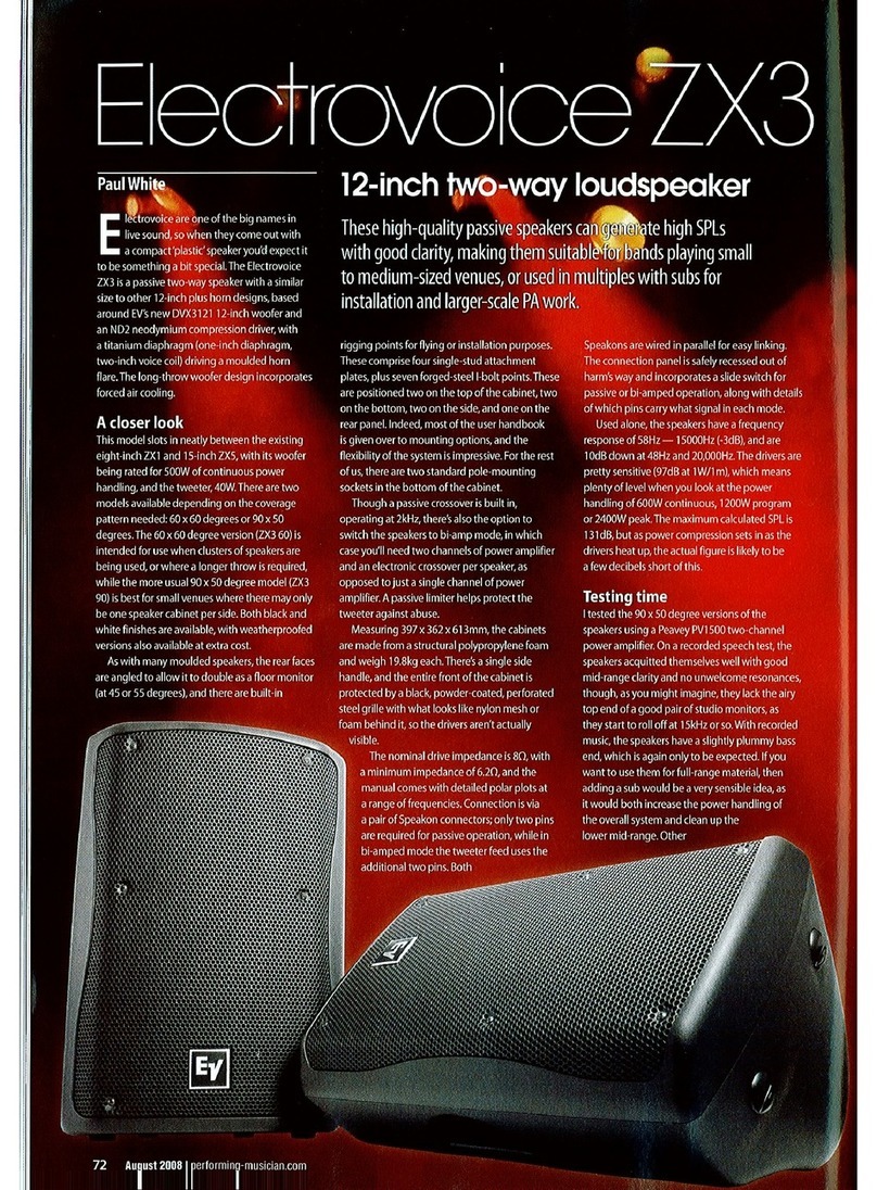 Electro-Voice ZX Series ZX3 brochure