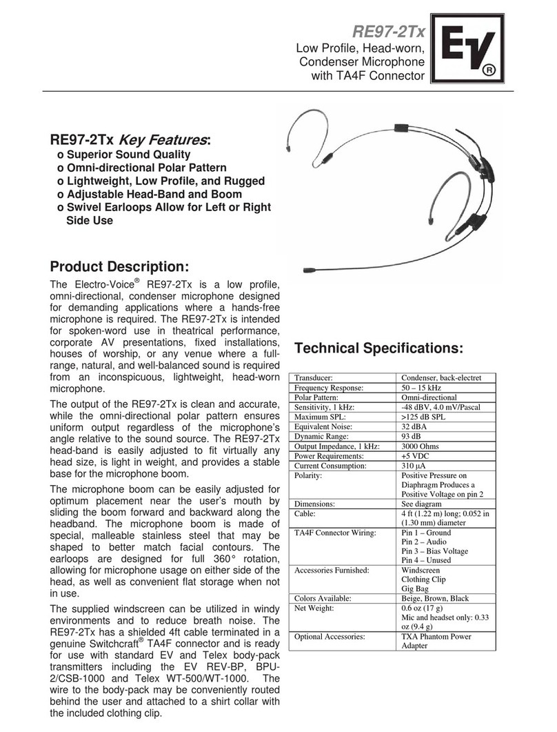 Electro-Voice RE97-2Tx Technical specifications