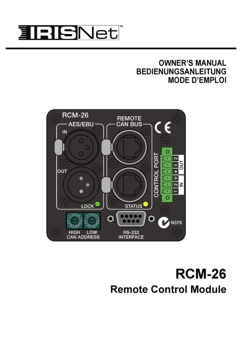 IRIS Net RCM-26 owner's manual