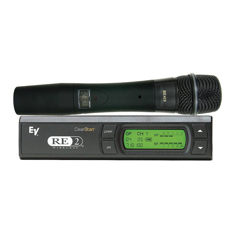 Electro-Voice Telex RE-2 User manual Electro-Voice Telex RE-2 User manual