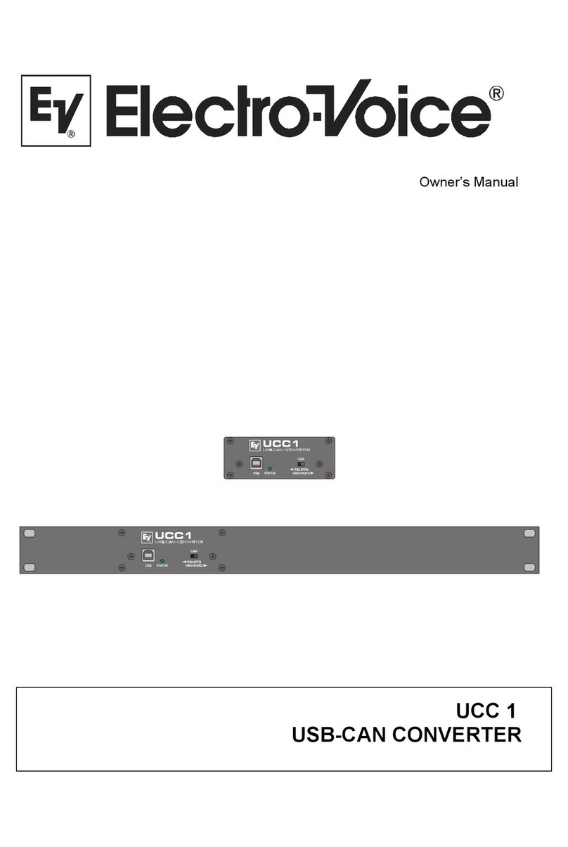 Electro-Voice UCC 1 owner's manual Electro-Voice UCC 1 owner's manual