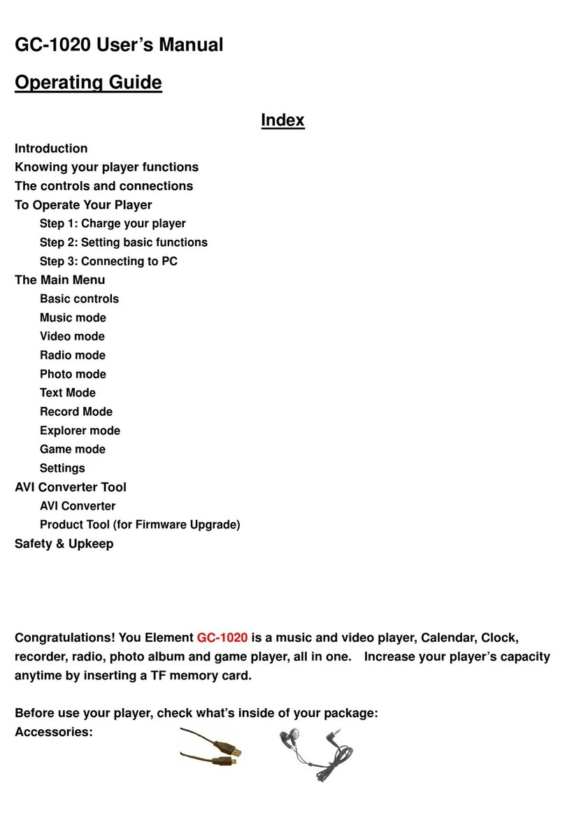 Element GC-1020 User manual