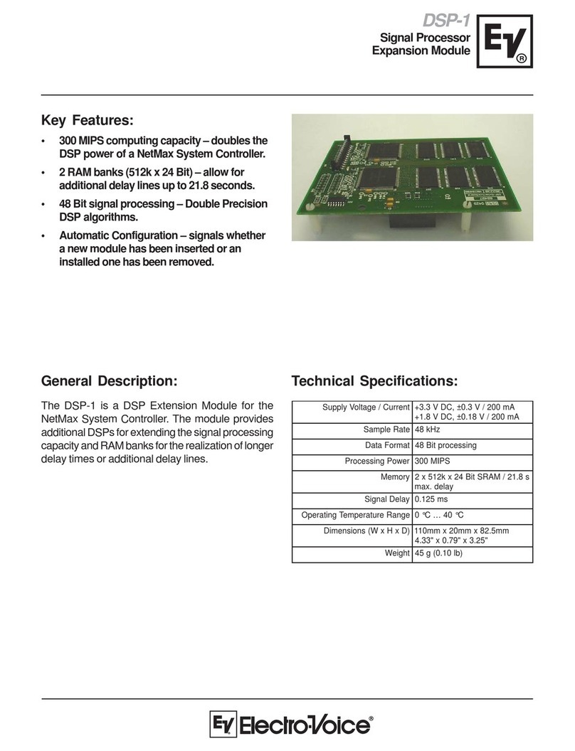 Electro-Voice DSP-1 Technical specifications