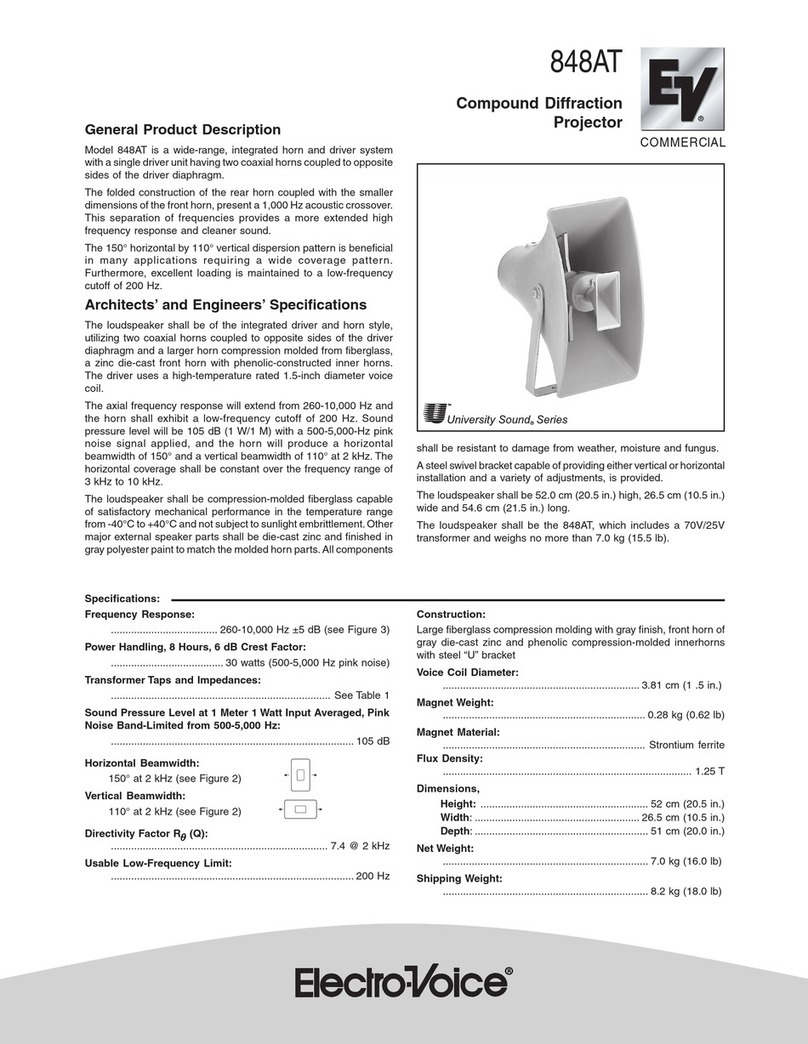 Electro-Voice 848AT Specifications