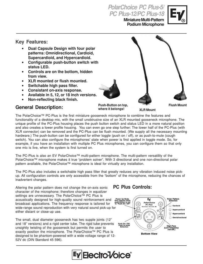 Electro-Voice PolarChoice PC Plus-12 Specifications