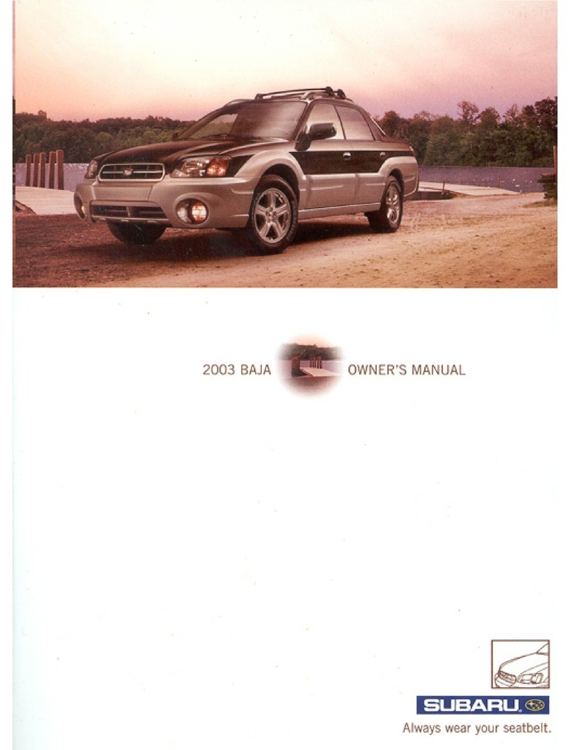Subaru 2003 Baja User manual