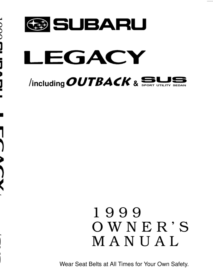 Subaru 1999 Legacy User manual