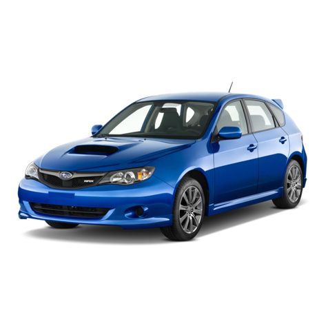 Subaru 2009 IMPREZA User manual