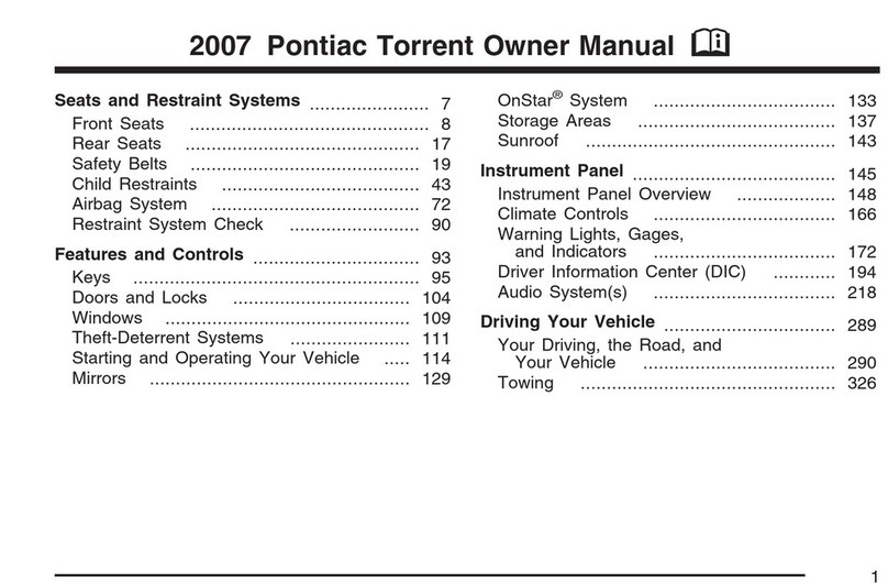 Pontiac 2007 Torrent User manual Pontiac 2007 Torrent User manual